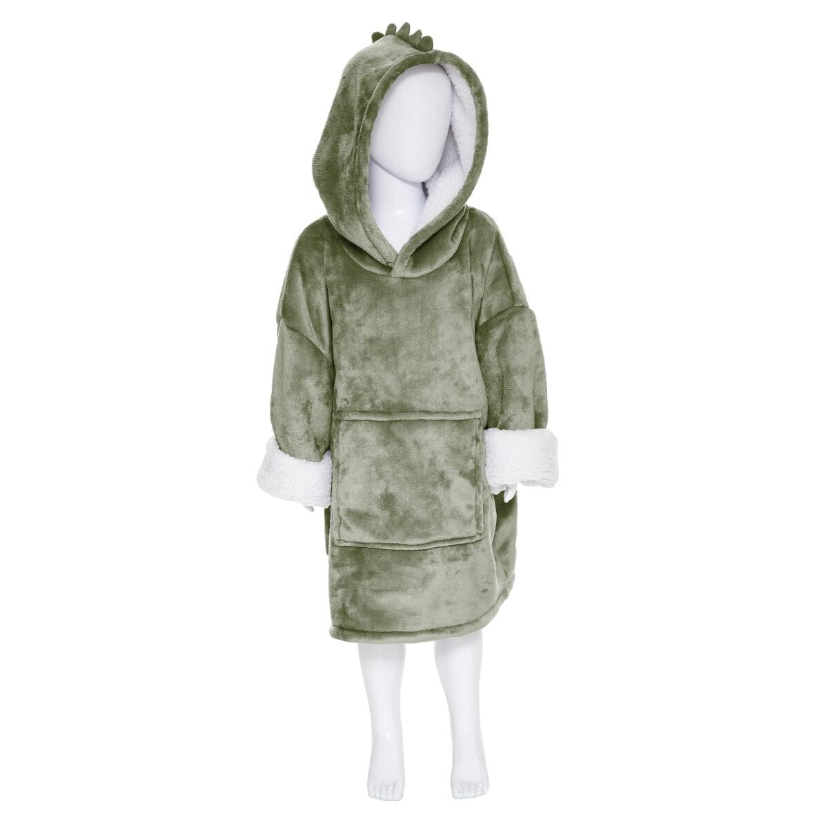 Dino Hoodie Plaid Helloboy groen green