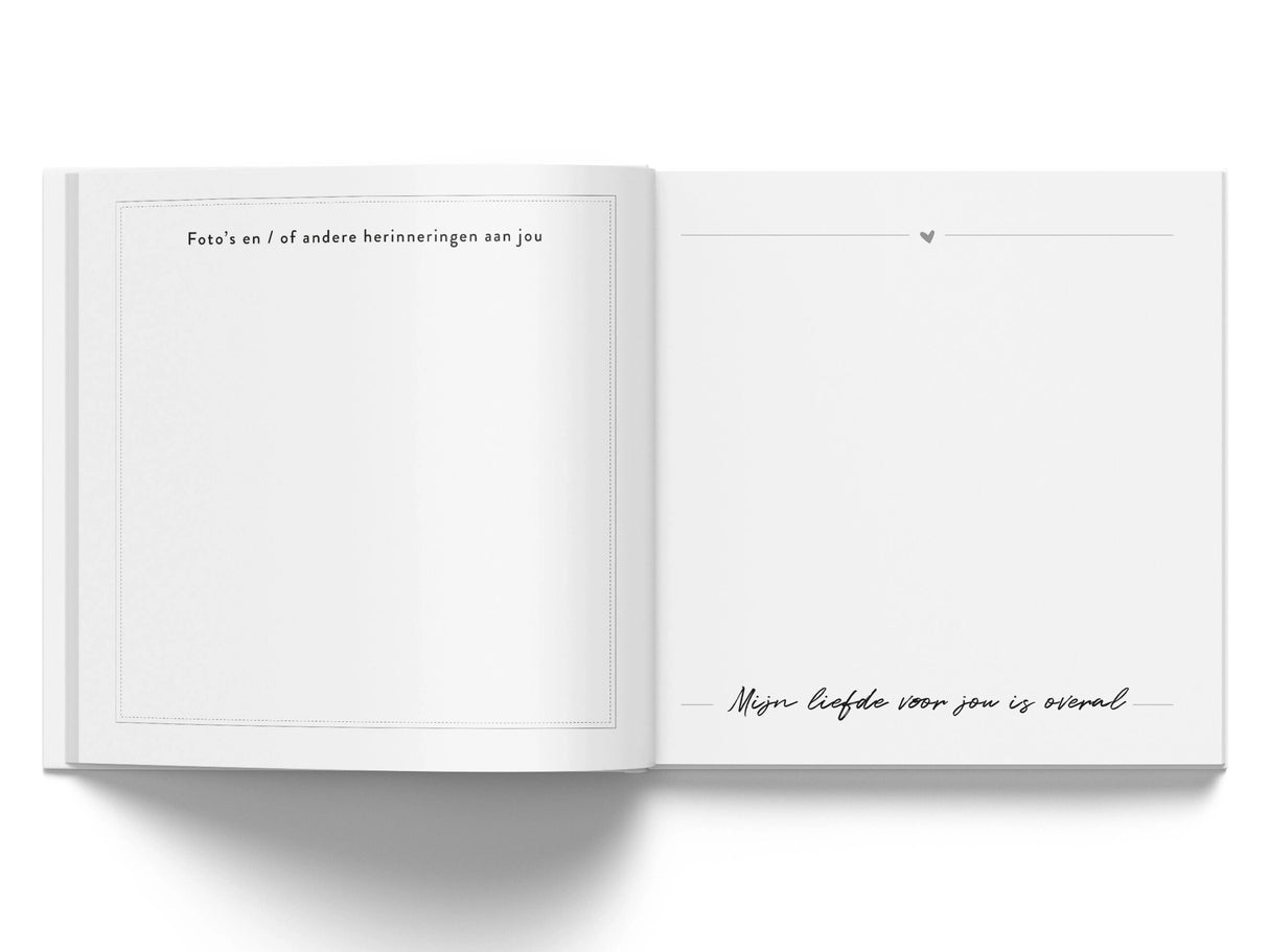 Invulboek • Ik Mis Je Zo • Blauwgrijs