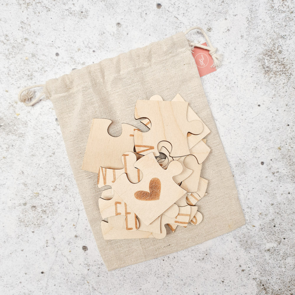 houten puzzel jullie worden oom en tante