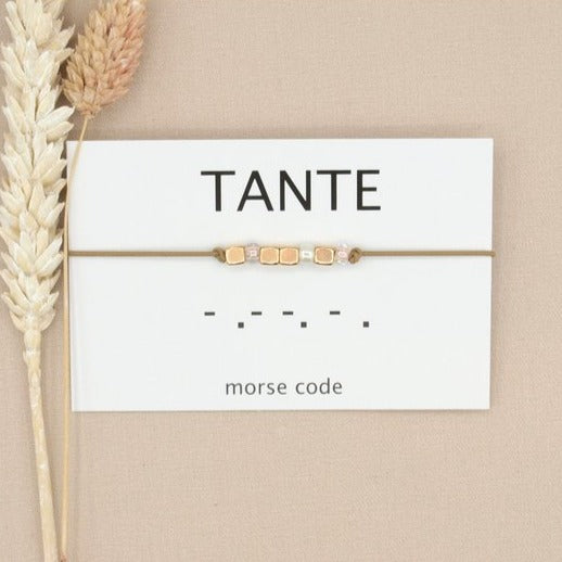 morse code armband tante