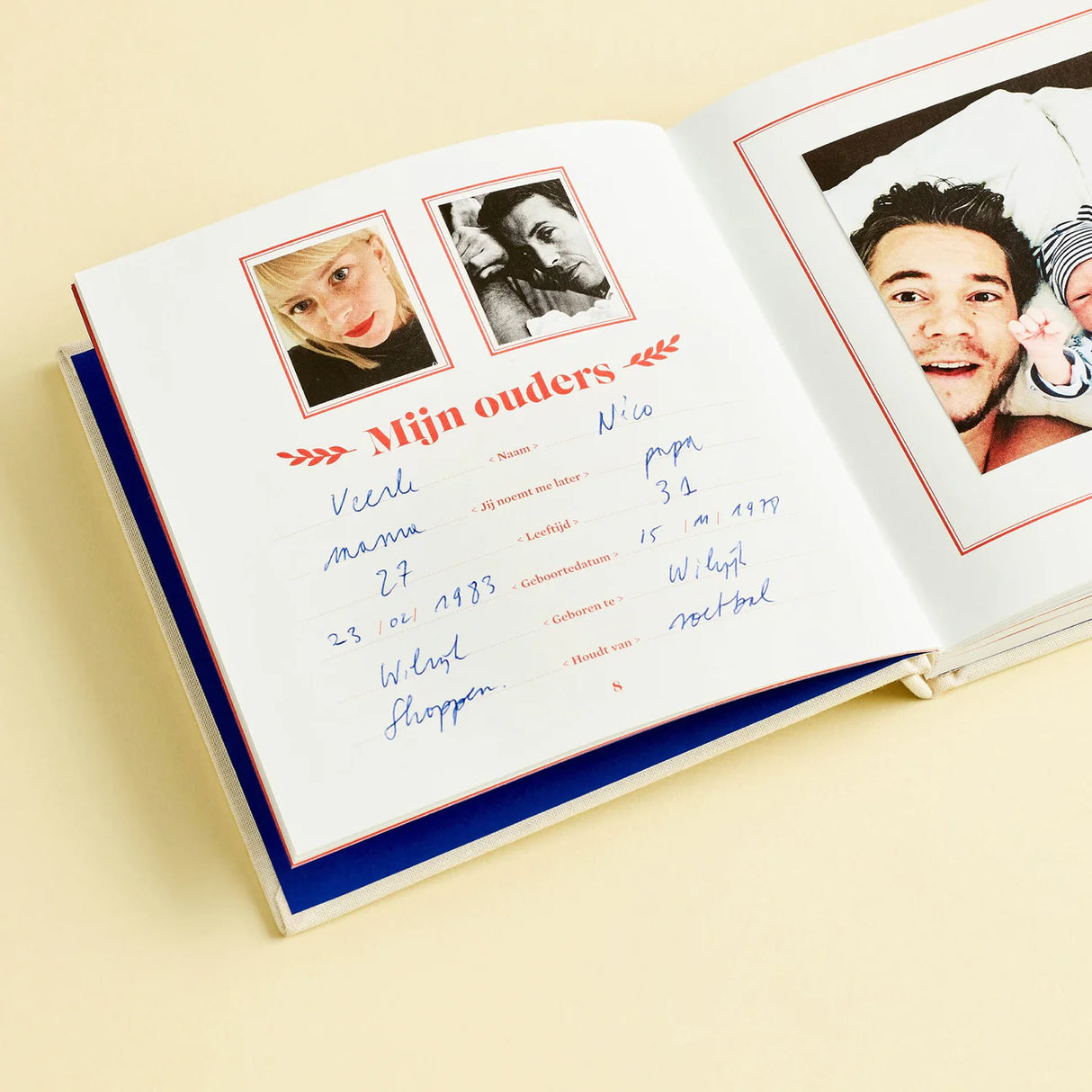 9 maanden invulboek stratier dieter coppens in de buik van mama beige