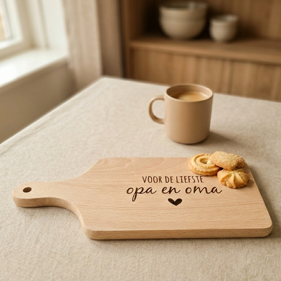 broodplank hout voor de liefste opa en oma