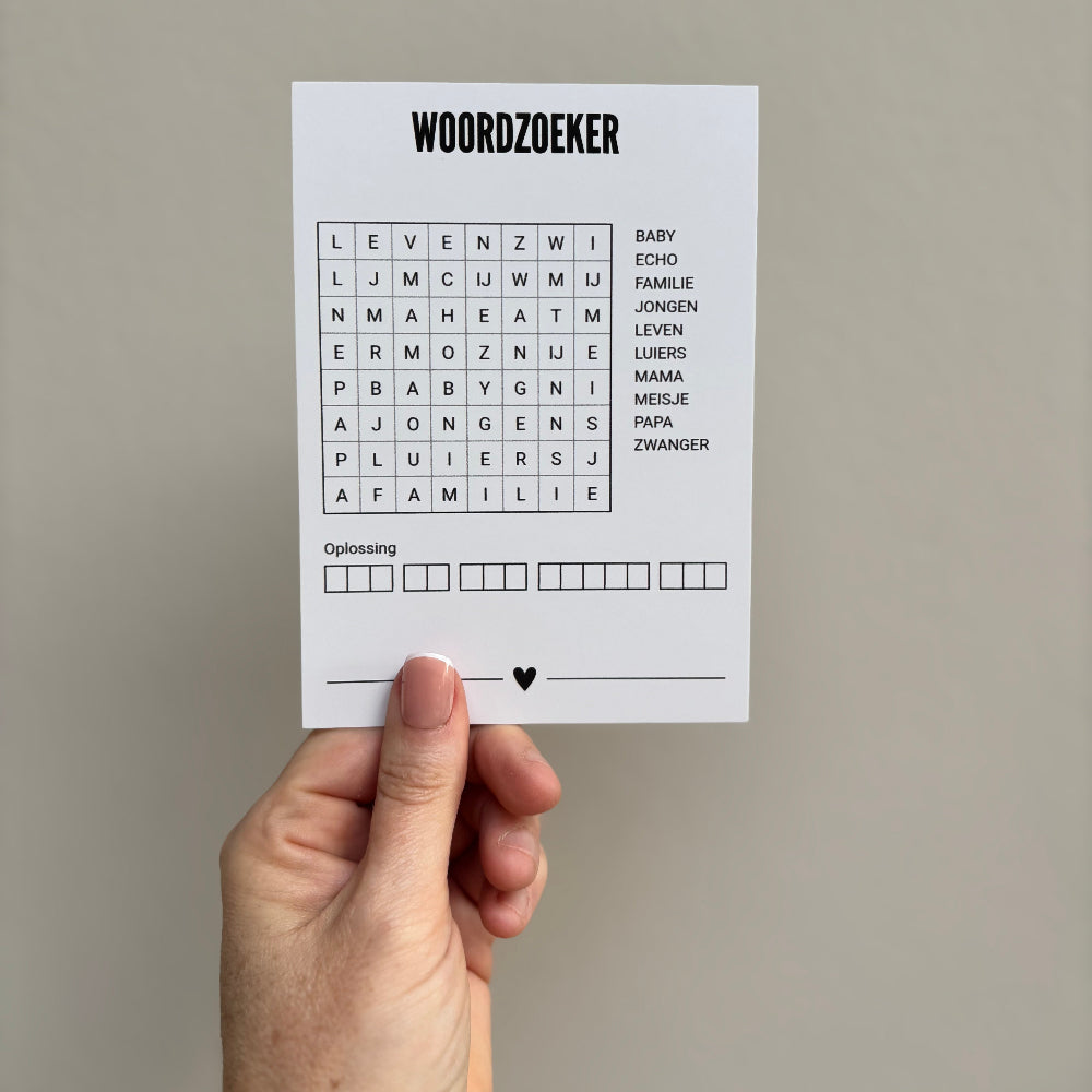 A6 Woordzoeker • Wil Jij Mijn Meter Zijn