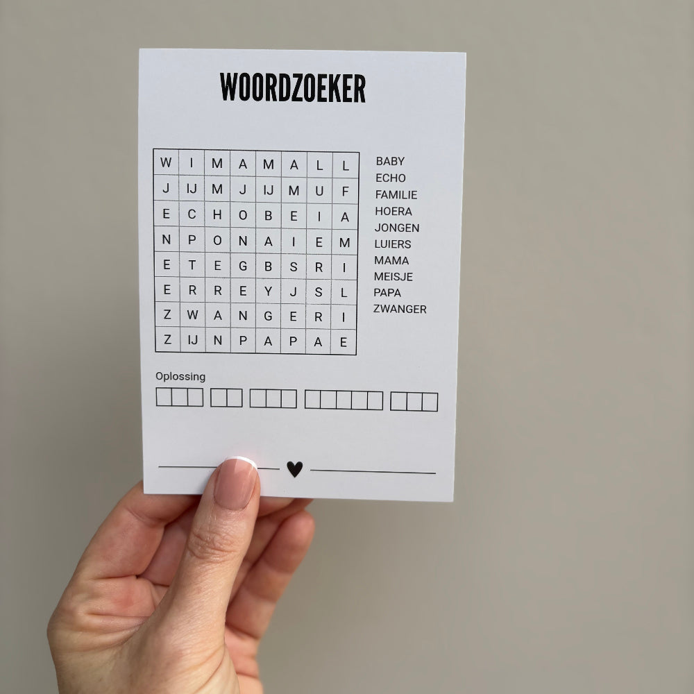 A6 Woordzoeker • Wil Jij Mijn Peter Zijn