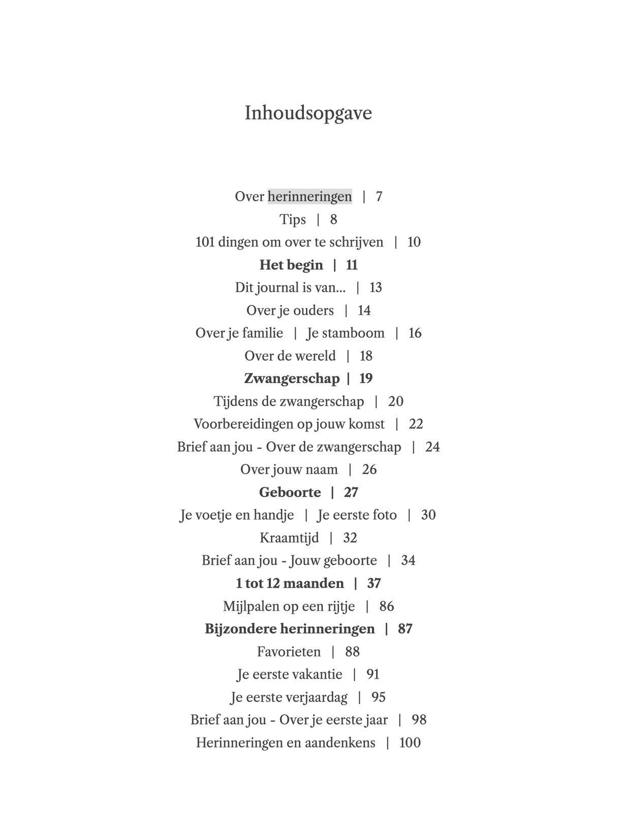 Invulboek • Milestone Baby Journal