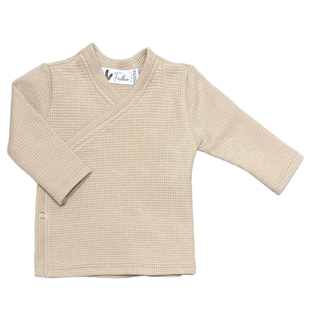 Overslagshirtje • Waffle Dark Beige