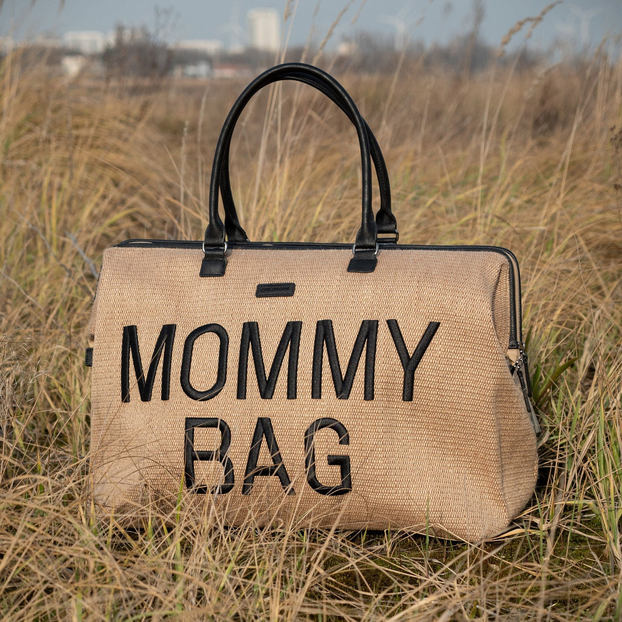 Mommy Bag ® Verzorgingstas • Raffia Look