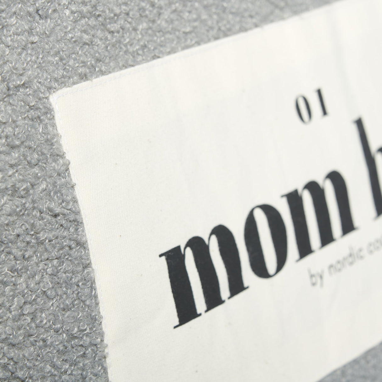 Mom Bag Teddy Bouclé • Grijs