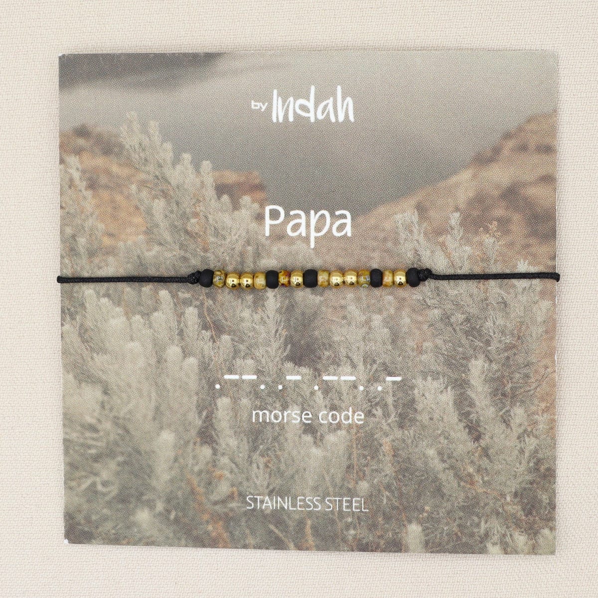 armband papa morse code
