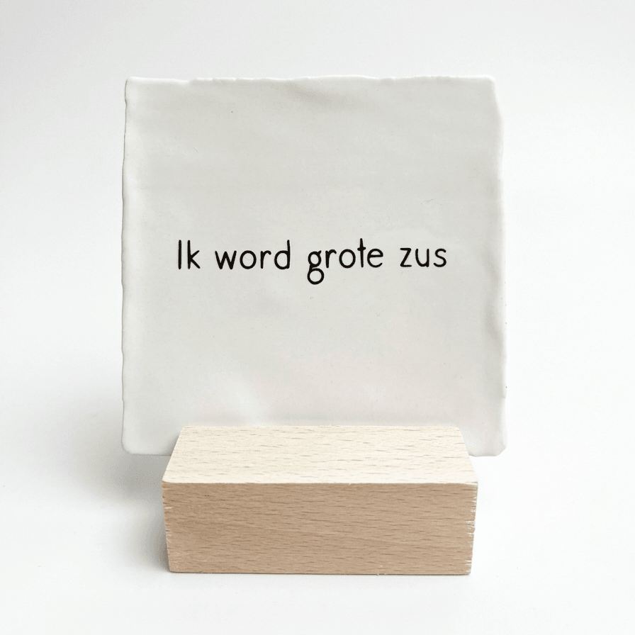 tegeltje ik word grote zus