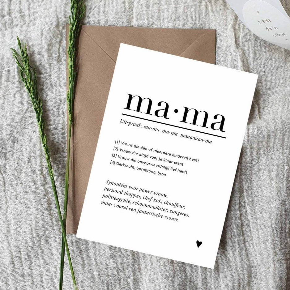 A6 Ansichtkaart • Mama