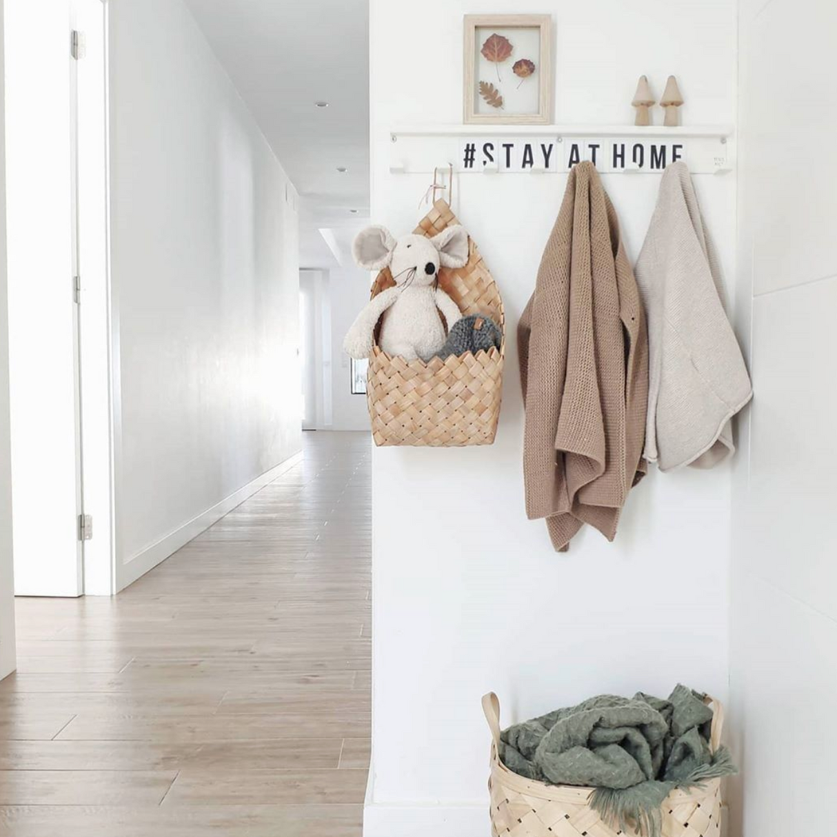 Magnetische Kapstok Met Letters • Zwart/Wit