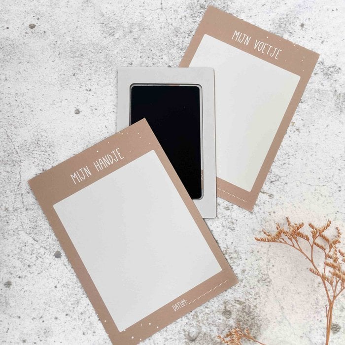 Kaartenset • Mijn Handje & Mijn Voetje • Inclusief Inktpad