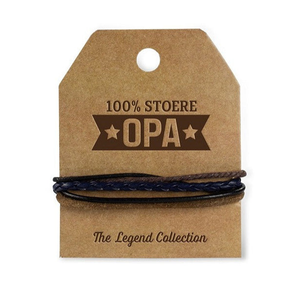 opa armband legend bruin