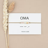 oma armband morse code