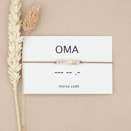 oma armband morse code