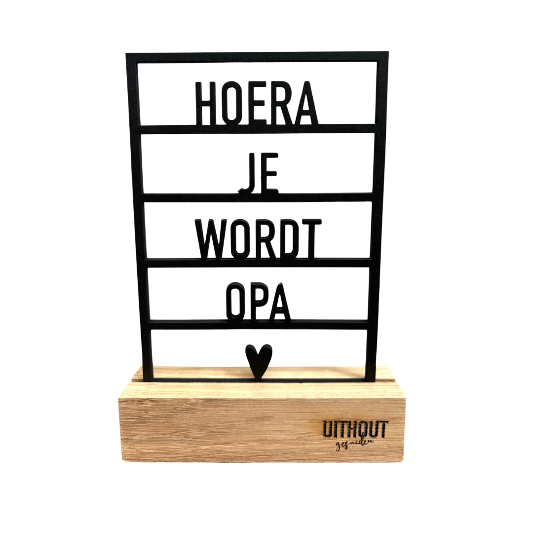 Houten Frame • Hoera Je Wordt Opa