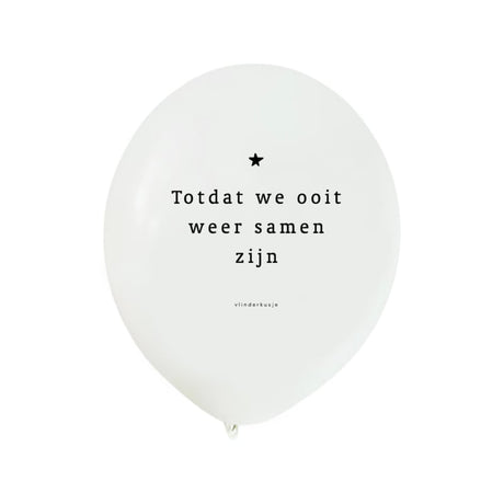 witte ballen totdat we ooit weer samen zijn