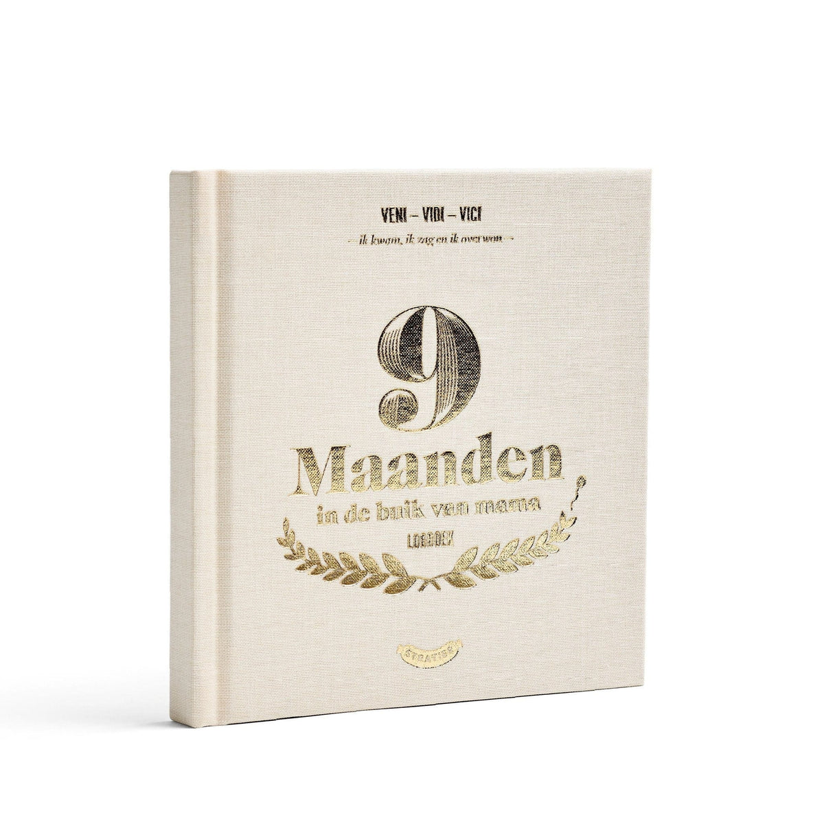 9 maanden invulboek stratier dieter coppens in de buik van mama beige