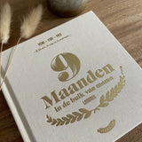 9 maanden invulboek stratier dieter coppens in de buik van mama beige