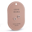 oorbellen oorringen lieve mama hartjes zilver