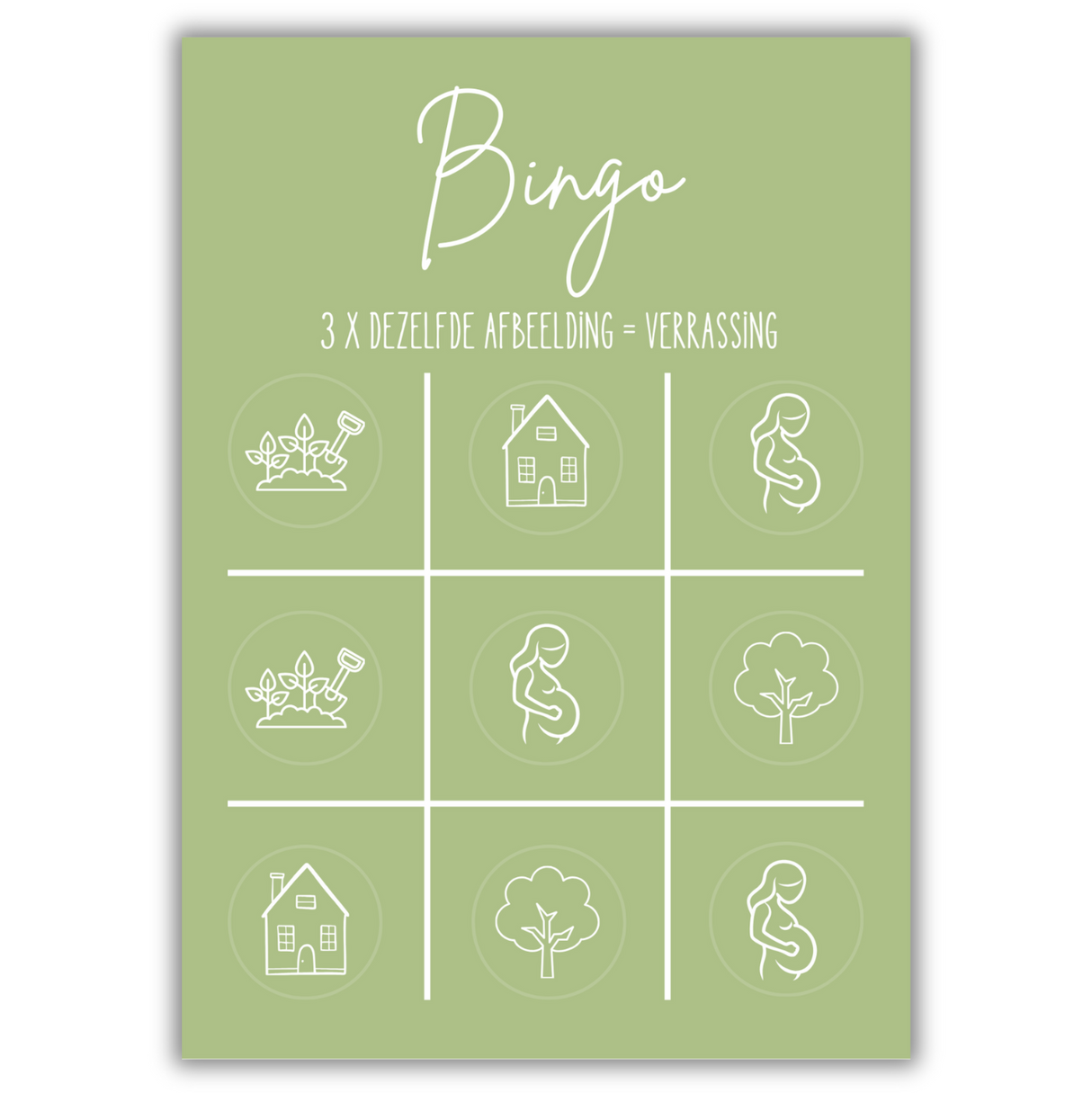 Bingo Kraskaart • Wij Zijn Zwanger