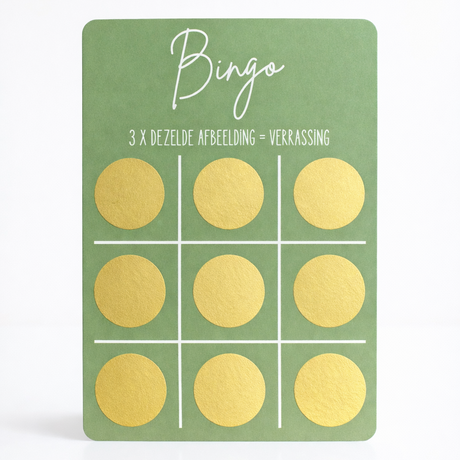 kraskaart bingo zwanger groen 