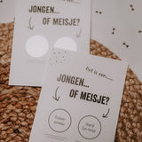 kraskaart het is een meisje gender 