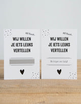 kraskaart wij krijgen een baby wij zijn zwanger