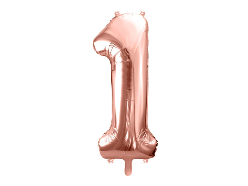 Folieballon 1 • Rosé Goud