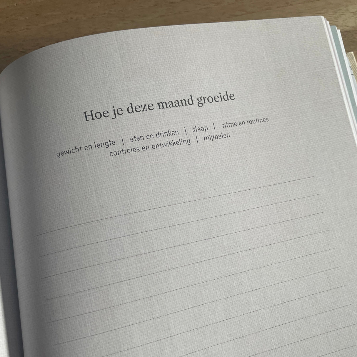 Invulboek • Milestone Baby Journal