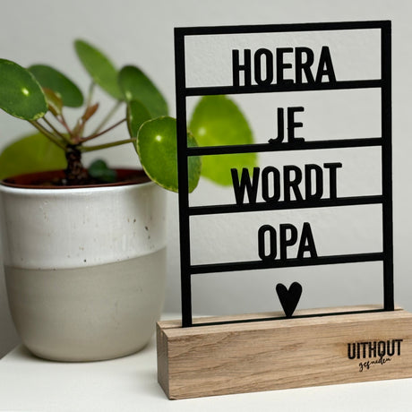 Houten Frame • Hoera Je Wordt Opa