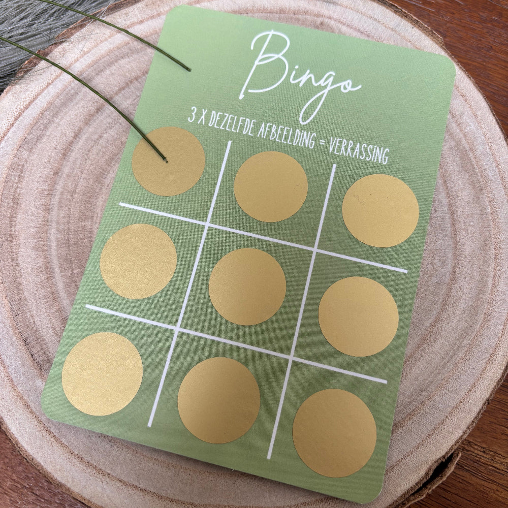 bingo kraskaart zwanger zwangerschap