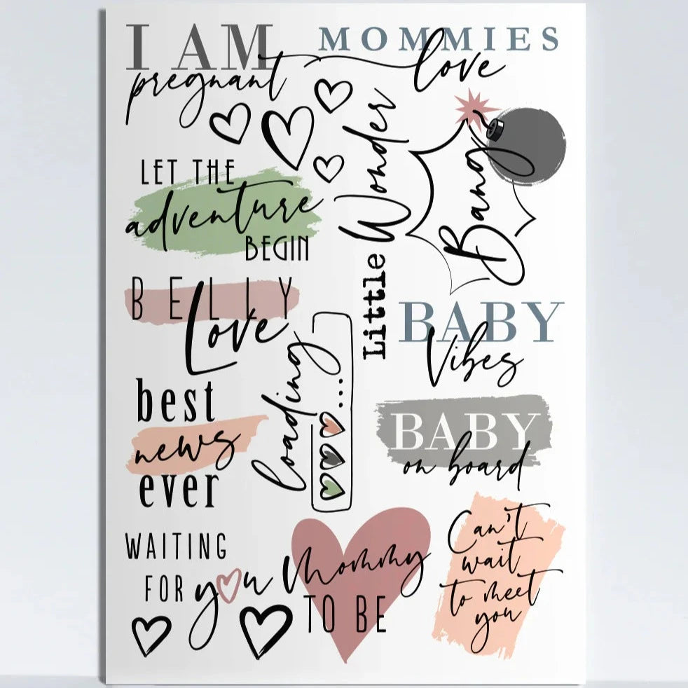 Baby Bump Tattoos • Plaktattoos Kleur