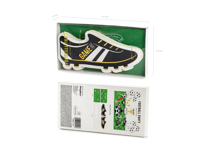 Uitnodigingen Verjaardagsfeest • Voetbal (6 stuks) - Helloboy