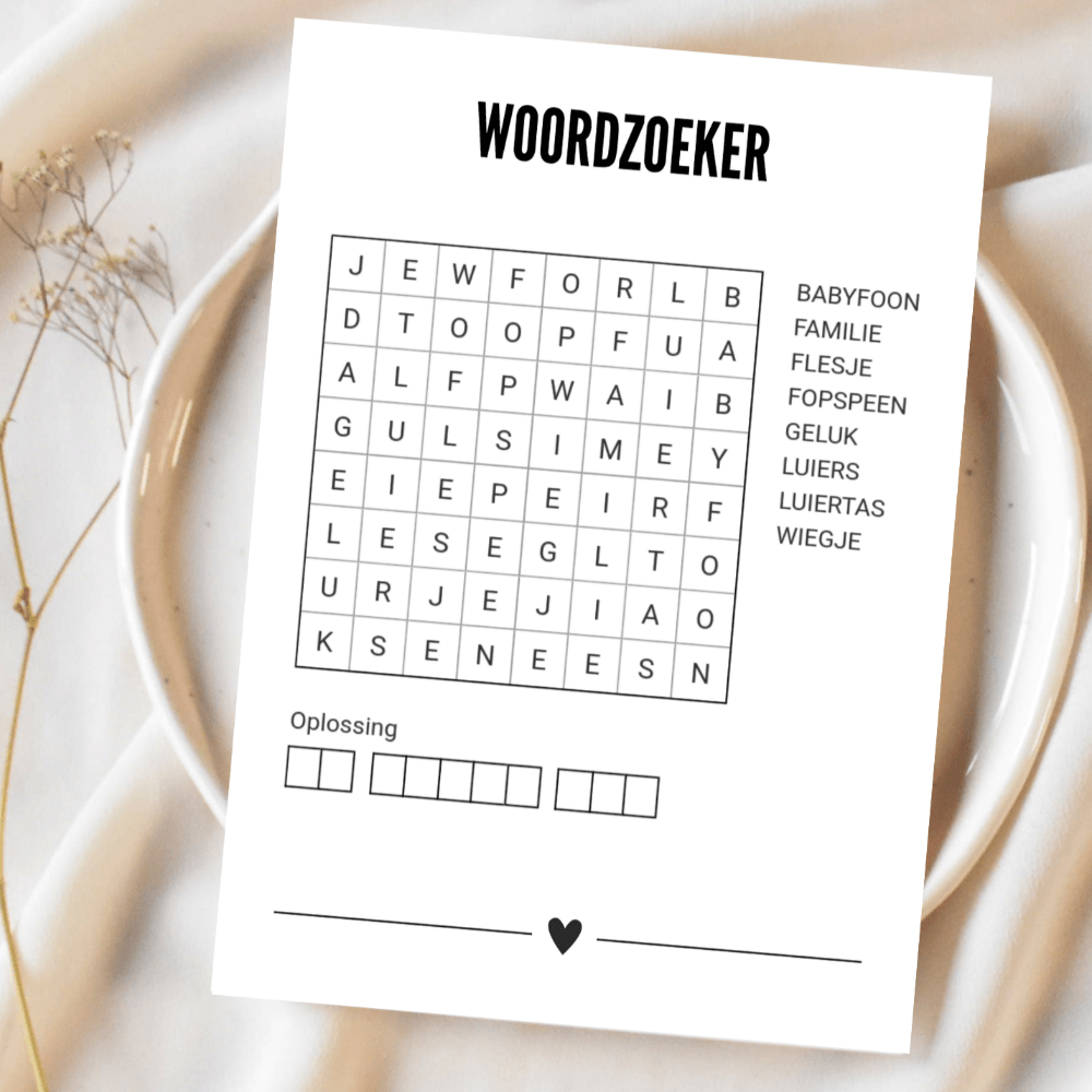 woordzoeker opa je wordt opa