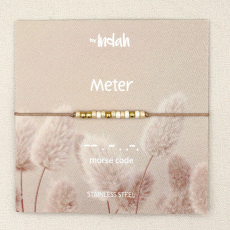 armband meter morse code indah