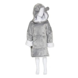 Grijze Beer Hoodie Plaid