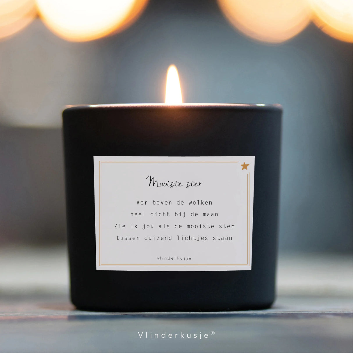 Zwarte Geurkaars • Mooiste Ster