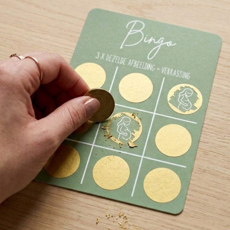bingo kraskaart zwangerschap zwanger 
