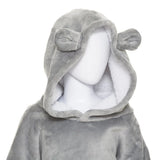 Grijze Beer Hoodie Plaid - Helloboy