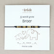 jij wordt grote broer armband morse code