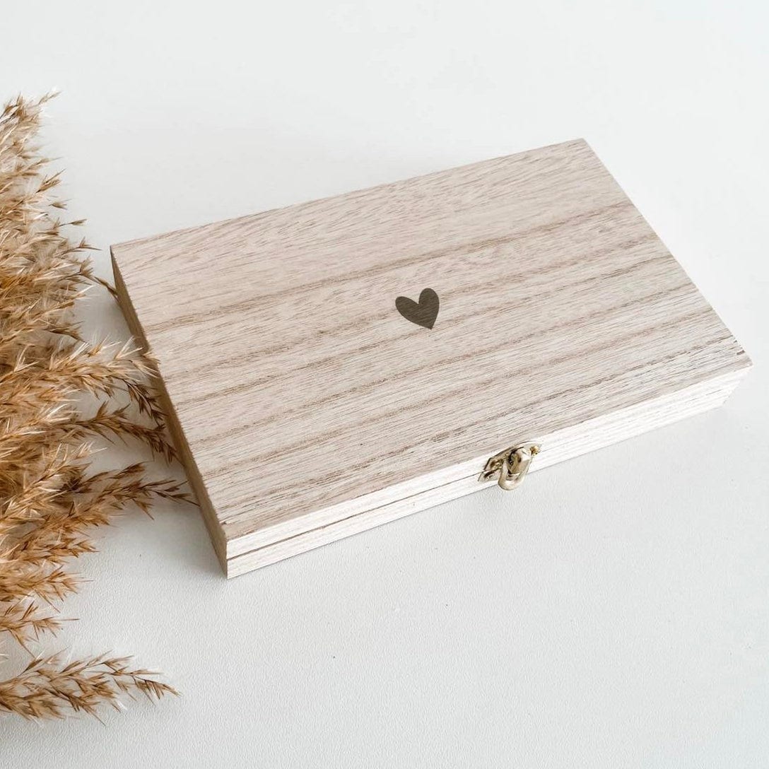 houten kistjes met houten romper jullie worden oom en tante