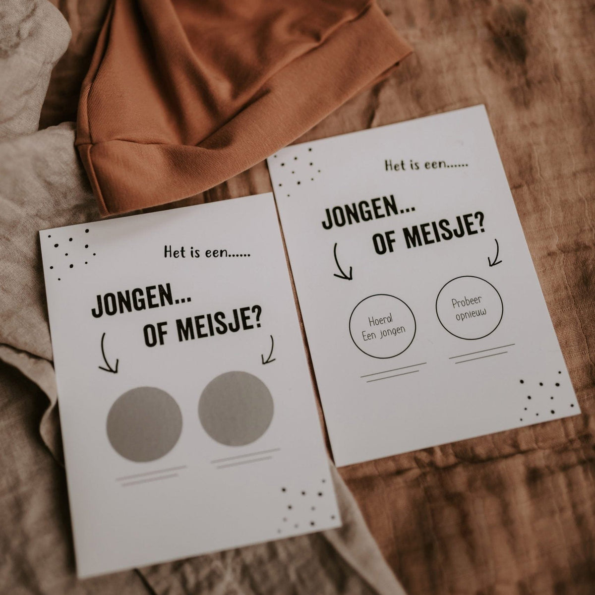 kraskaart het is een jongen gender kraskaart