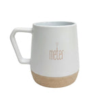 witte keramische mok meter mat keramiek 