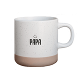 keramische witte mok papa koffietas