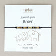 jij wordt grote broer armband morse code