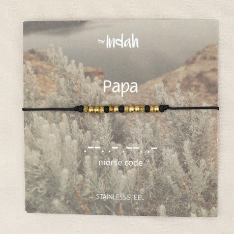 armband papa morse code