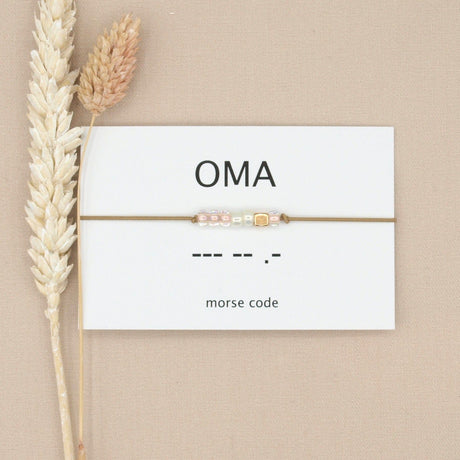 oma armband morse code