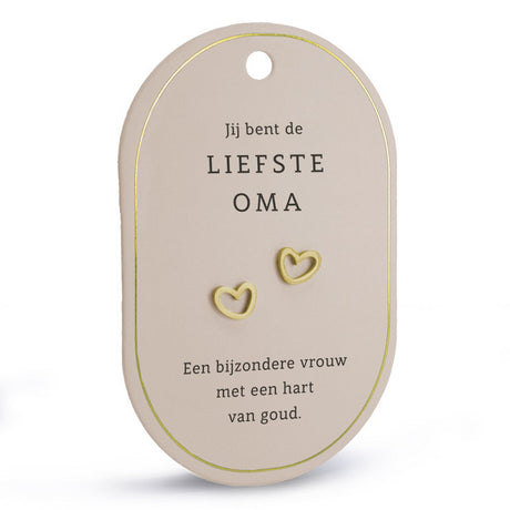 oorringen oorbellen liefste oma goud 